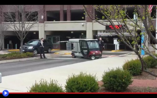 Rotational golf cart