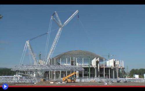 Liebherr dome desmontaje