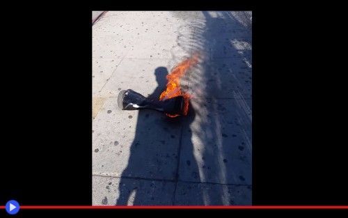 Hoverboard Fire
