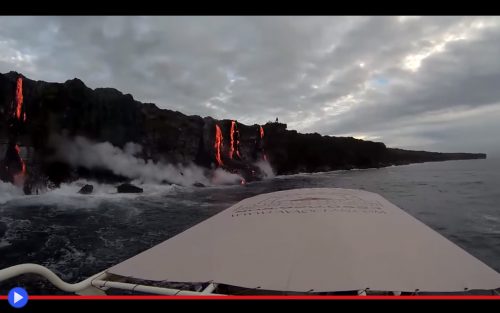 Lava Ocean Entry